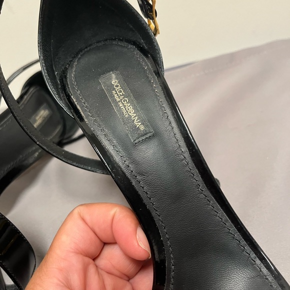 Dolce & Gabbanna 105mm leather barroco heal sandal - Picture 10 of 15